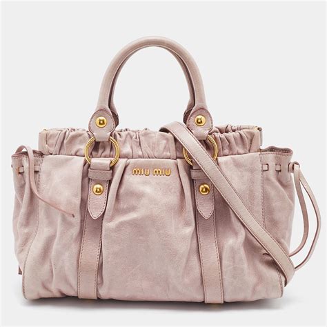 miu miu vitello lux ring satchel|Miu Miu Vitello Lux .